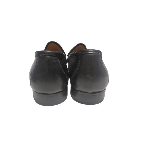 Nordstrom Tassel Loafer Shoes Men 7.5 M Black Leather Handcrafted Italy main image 4